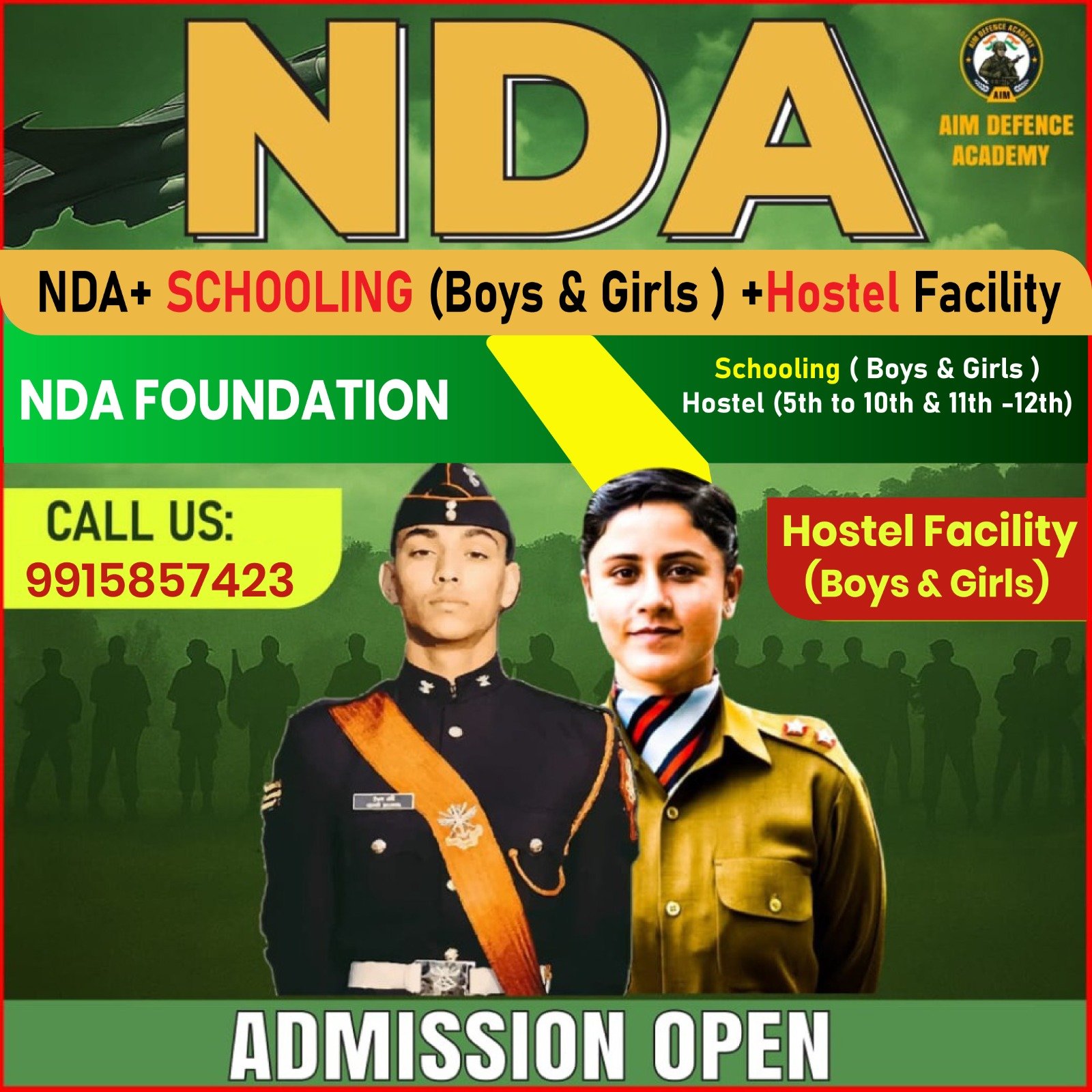 AIM Defence Academy classroom for NDA Coaching in West Bengal with students preparing for exams.