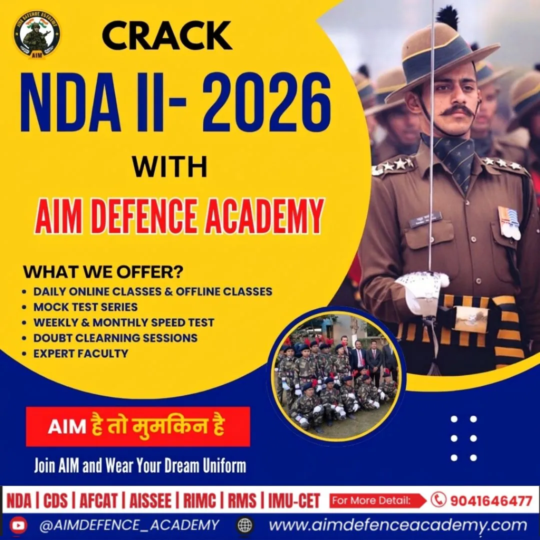 NDA Coaching students preparing for NDA exam at Aim Defence Academy classroom