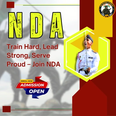 Best NDA Coaching in West Bengal – AIM Defence Academy with NDA aspirants in uniform and training.