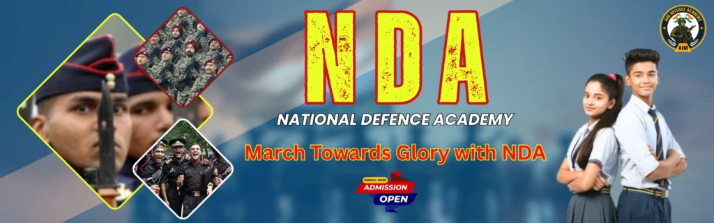 NDA aspirants and officers with motivational training message