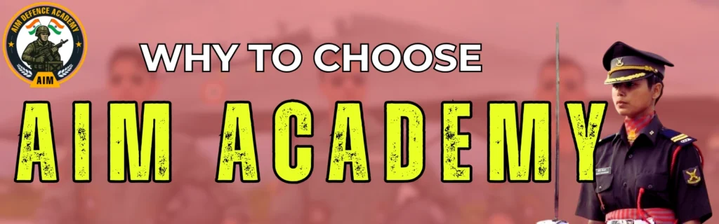 Why choose AIM Defence Academy banner