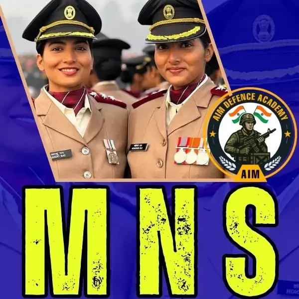 Best MNS Coaching in Ahmedabad – AIM Defence Academy banner with Military Nursing Service aspirant.