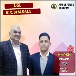 Harsh cleared RMS entrance exam – AIM Defence Academy achiever