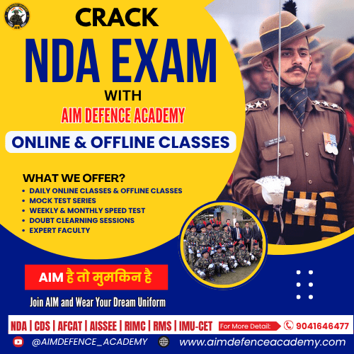 AIM Defence Academy trainers guiding students for Indian Navy exam preparation .
