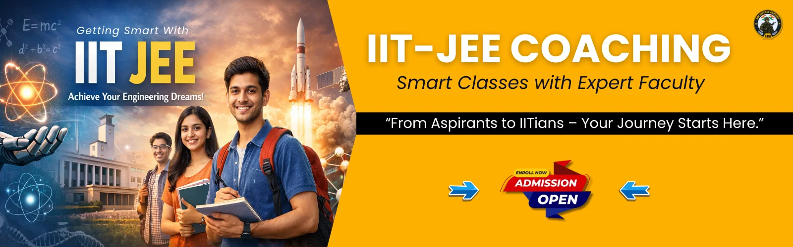 Best IIT-JEE Coaching for Class 11 & 12 Students at AIM Defence Academy