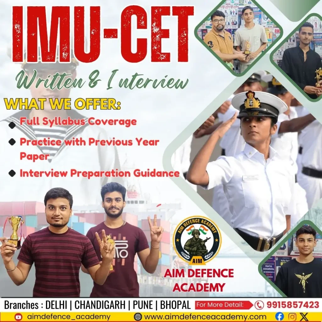 IMU-CET preparation classes at AIM Defence Academy with expert faculty