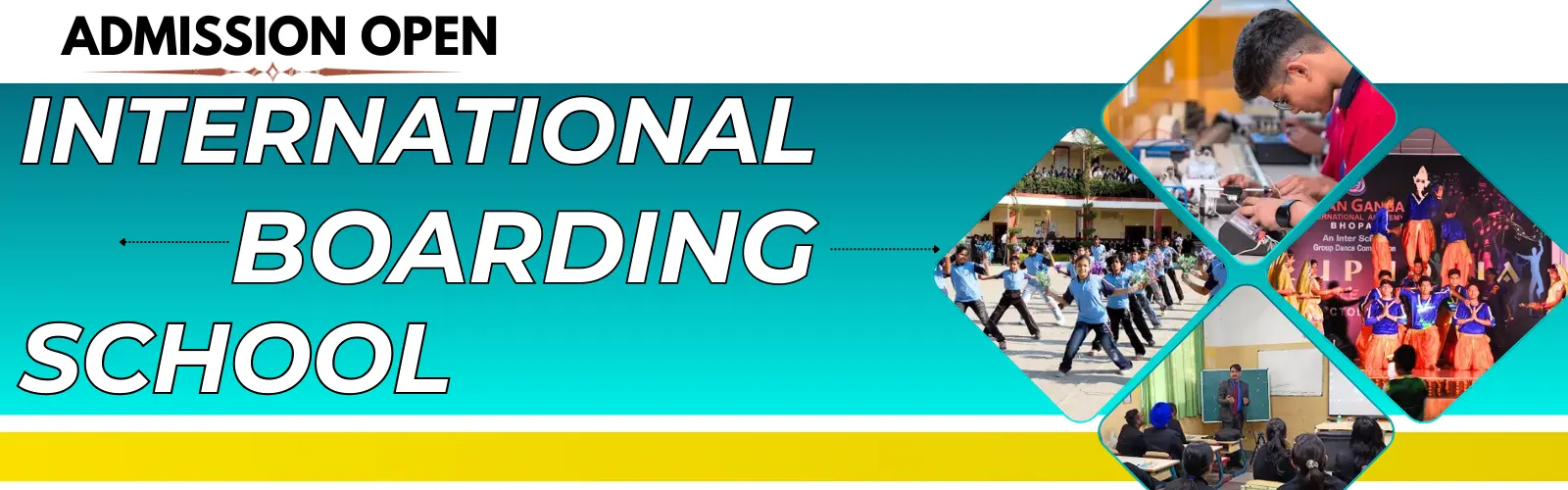 Students in uniform participating in structured outdoor training at AIM Defence Academy, an International Boarding School focused on academic excellence and defense preparation.