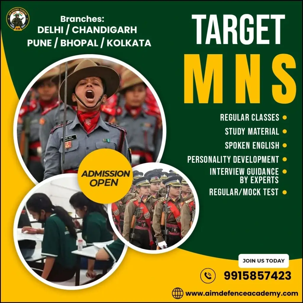 Crack MNS with expert MNS Coaching at AIM Defence Academy.