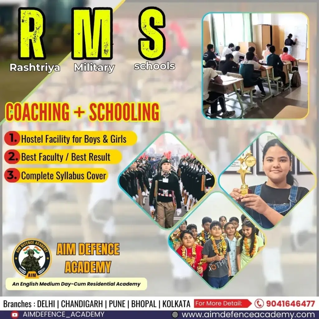 Cadets practicing under expert instructors at AIM Defence Academy, a leading RMS Coaching institute.